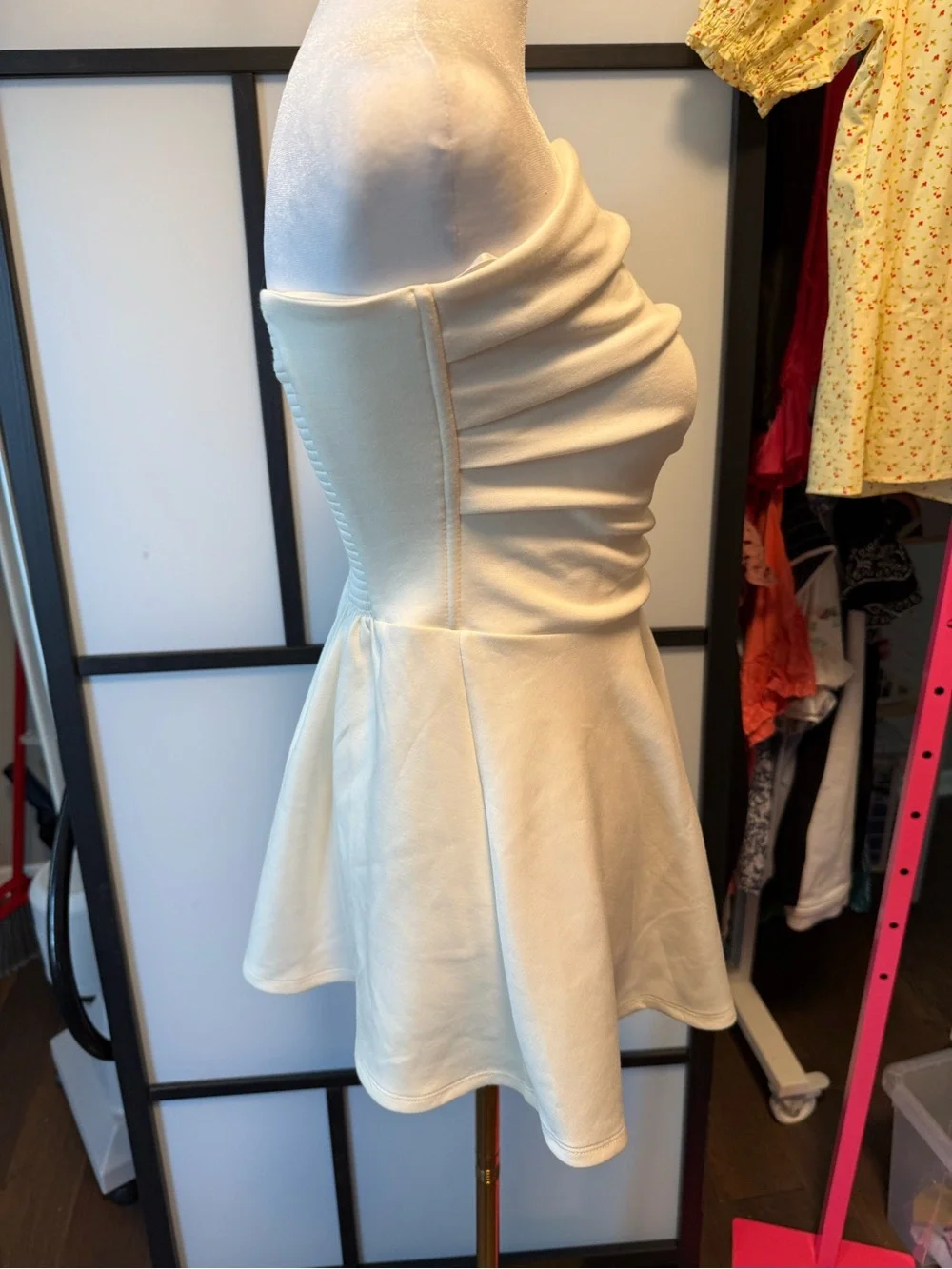 Free People Peplum Tube Top - Ivory - NWOT - Size Small